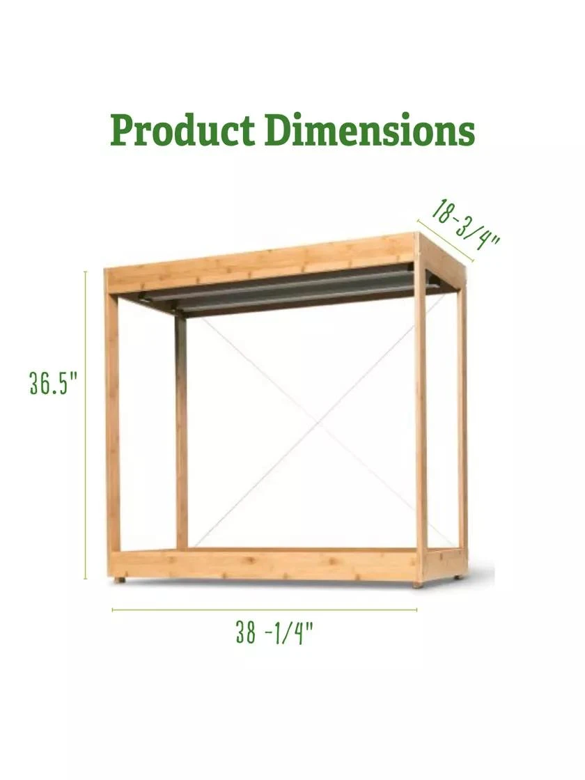 Medium Bamboo LED Grow Light Garden - Image 2