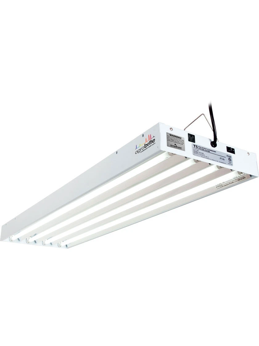 Agrobrite Designer 216W T5 4-Tube Fixture With Bulbs, 4'