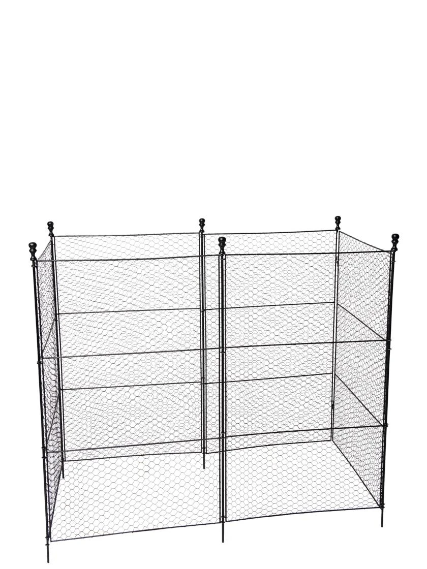 Tall Chicken Wire Critter Fence With Gate - Image 10