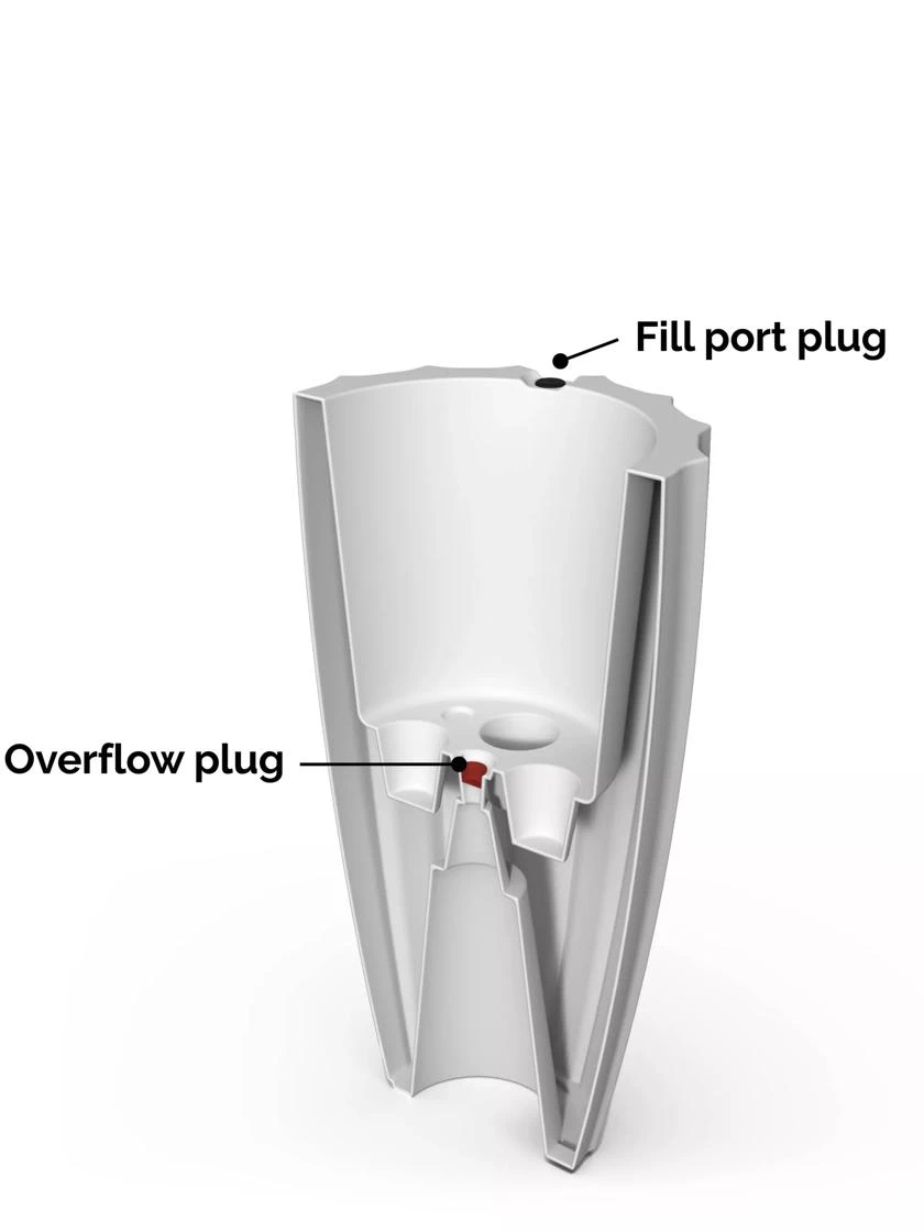 Sedona Tall Planter, 28" Height - Image 3
